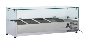 Anvil VRX1200 Refrigerated Glass Canopy Ingredient Unit