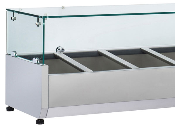 Anvil VRX1500 Refrigerated Glass Canopy Ingredient Unit - Image 2